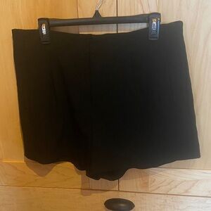 a new day Black trouser shorts with Concealed Button - size 12